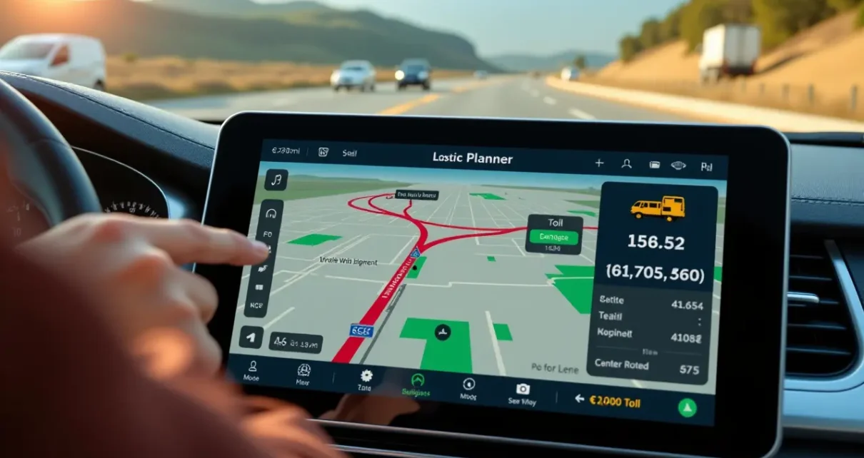 Ekran komputera z interfejsem kalkulatora opłat autostrady A4, pokazujący precyzyjne obliczenia kosztu przejazdu.