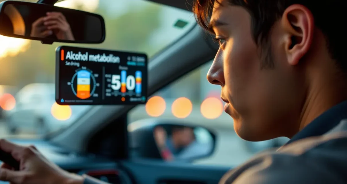 Kalkulator trzeźwienia po alkoholu wizualizuje proces eliminacji alkoholu, wspierając decyzję o bezpiecznej jeździe.
