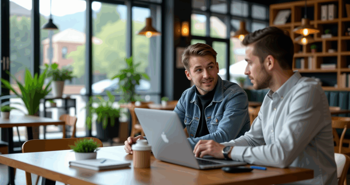 Dwie osoby wymieniające się gotówką, symbolizujące pożyczki prywatne oraz alternatywne finansowanie.