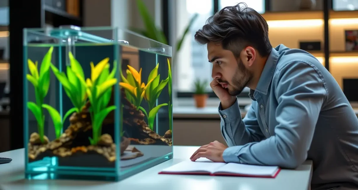 Jak Obliczyć Objętość Akwarium? Kompletny Przewodnik i Wzory w Litrach 2 Ilustracja przedstawiająca kalkulator objętości akwarium, wzory oraz sposób mierzenia pojemności zbiornika.