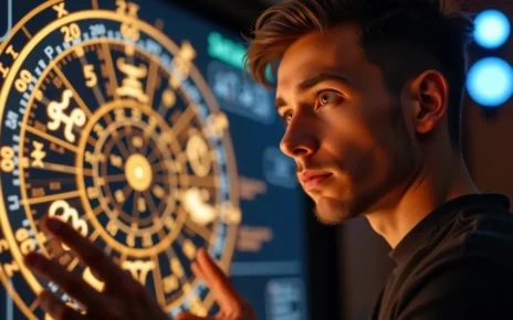 Nowoczesny kalkulator ascendentu online do szybkiego określania wstępującego znaku zodiaku.