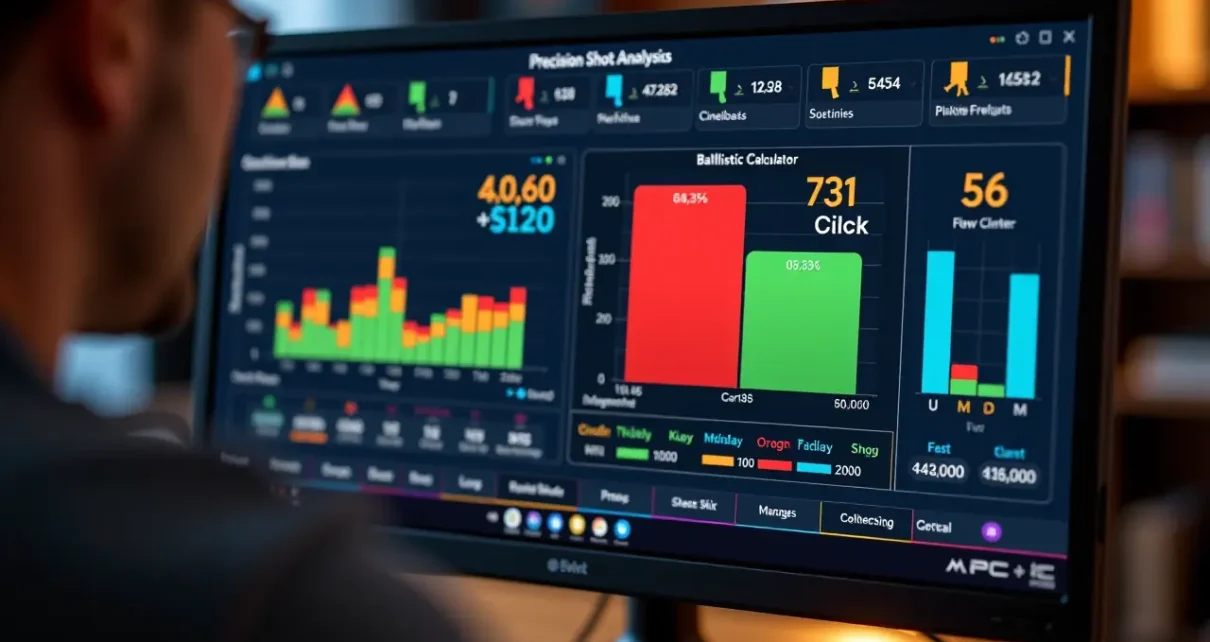 Najlepszy Kalkulator Balistyczny Online: Wybierz Darmowe Narzędzie do Precyzyjnego Strzelania 2 Ekran komputera wyświetlający interfejs kalkulatora balistycznego online do precyzyjnego strzelania.