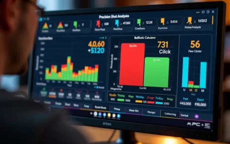 Najlepszy Kalkulator Balistyczny Online: Wybierz Darmowe Narzędzie do Precyzyjnego Strzelania 2 Ekran komputera wyświetlający interfejs kalkulatora balistycznego online do precyzyjnego strzelania.