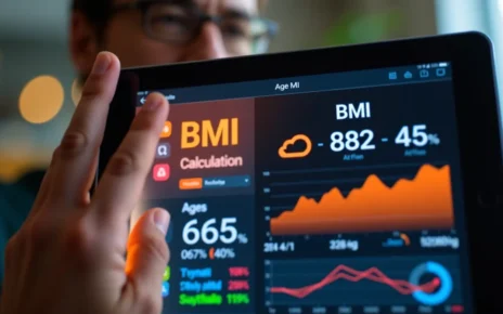 Kalkulator BMI i Wiek: Oblicz BMI z Uwzględnieniem Wieku | Interpretacja Norm 2 Interaktywny kalkulator BMI i wiek wyświetlający wyniki, pomagający zrozumieć wskaźnik masy ciała.