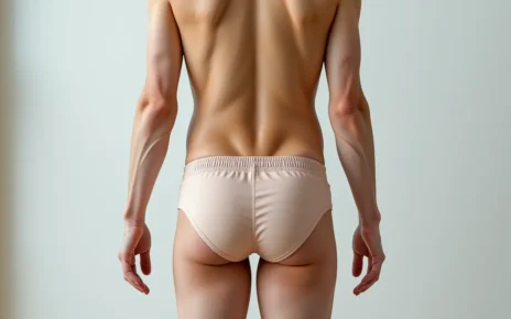 WHR Kalkulator Online: Oblicz Wskaźnik Talia-Biodra i Zadbaj o Zdrowie 2 Kobieta mierząca talię i biodra do obliczenia wskaźnika WHR kalkulator online.