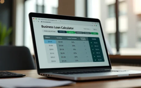 Kalkulator Kredytu Firmowego Online: Oblicz Ratę i Porównaj Oferty dla Twojej Firmy 2 Interaktywny kalkulator kredytu firmowego wyświetlający opcje finansowania dla małych i średnich przedsiębiorstw online.
