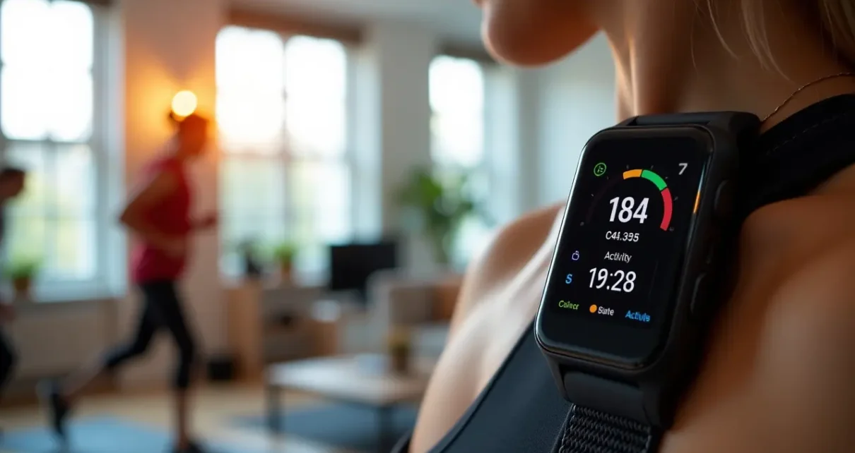 Cyfrowy interfejs kalkulatora spalanych kalorii precyzyjnie obliczający zużycie energii podczas aktywności fizycznej.