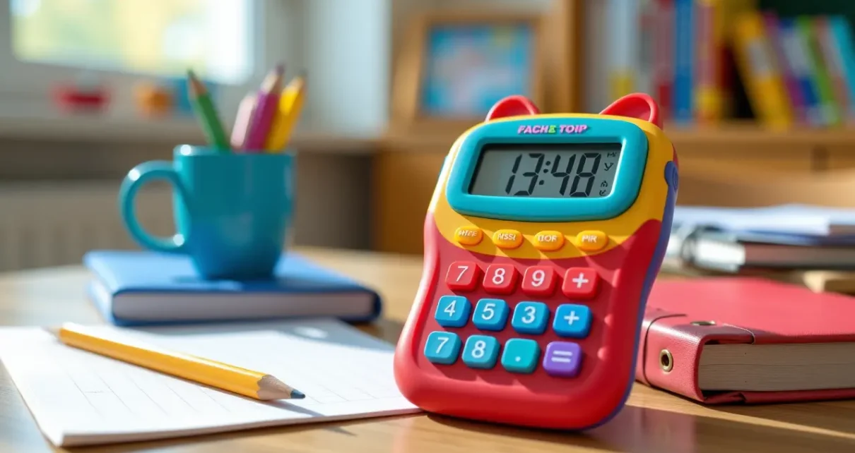 Kalkulator Hello Kitty Dziecięcy: Idealny do Szkoły i na Prezent 1 Uroczy kalkulator Hello Kitty dziecięcy z dużymi przyciskami, idealny do nauki liczenia i zabawy.