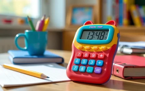 Uroczy kalkulator Hello Kitty dziecięcy z dużymi przyciskami, idealny do nauki liczenia i zabawy.