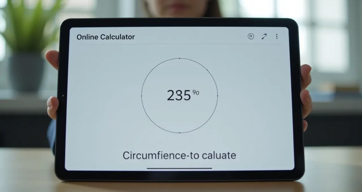 Interaktywny kalkulator obwodu koła online prezentujący wzory matematyczne do szybkiego obliczania wartości.