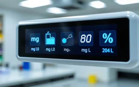 Kalkulator PPM Online: Szybkie Przeliczanie Stężeń (mg/L, % i Więcej) 2 Cyfrowy interfejs kalkulator ppm online pokazujący konwersję stężeń: mg/L, procenty, i inne jednostki.