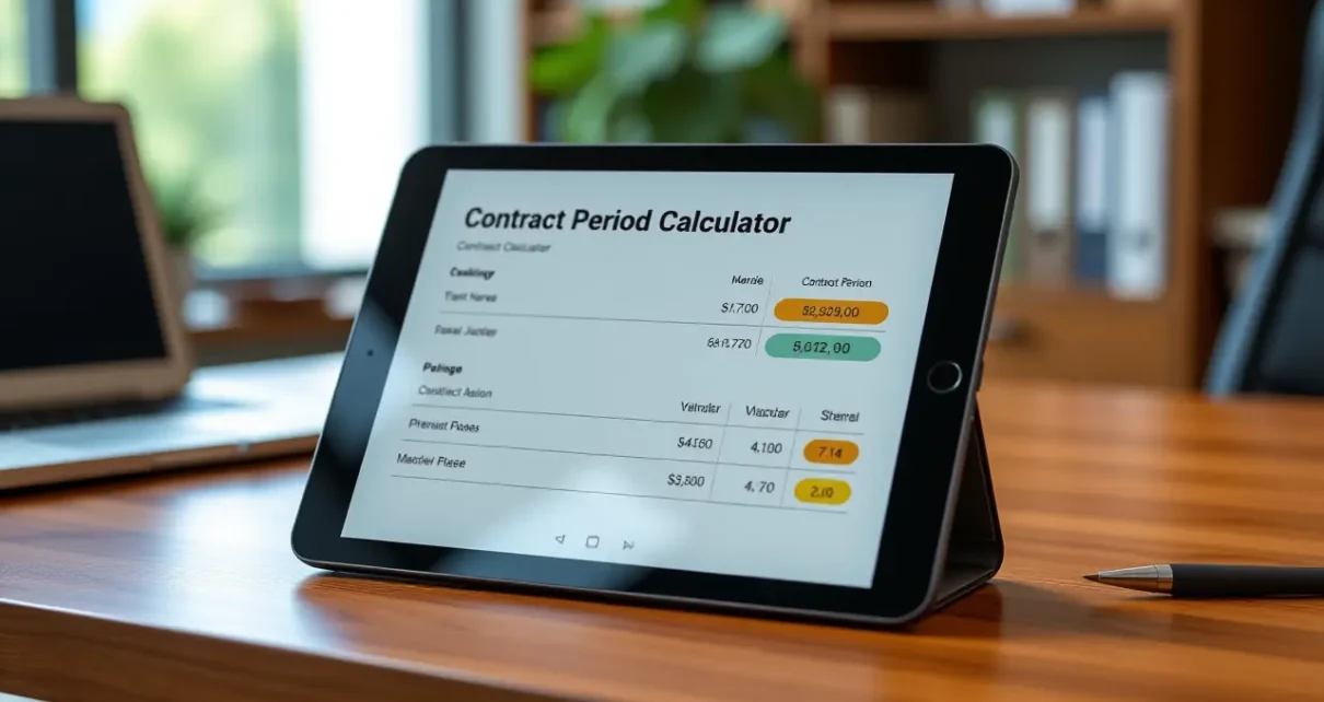 Kalkulator Umowy na Czas Określony – Oblicz Okres Wypowiedzenia Zgodnie z Prawem 1 Interfejs kalkulatora umowy na czas określony pomagający obliczyć okres wypowiedzenia zgodnie z prawem pracy.