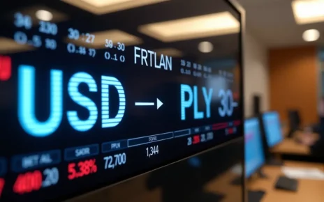 Kalkulator Walutowy Dolar PLN: Szybko Przelicz USD na Złotówki i Sprawdź Kurs Dziś 2 Interfejs cyfrowy prezentujący kalkulator walutowy dolar pln do szybkiego przeliczania USD na złotówki.