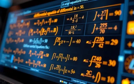 Kalkulator Równań Różniczkowych: Rozwiąż Online Krok po Kroku 3 Interaktywny interfejs kalkulatora równań różniczkowych online, pokazujący szczegółowe rozwiązanie krok po kroku.