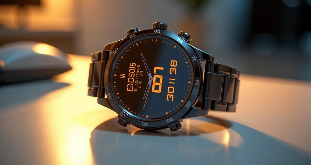 Cyfrowy Zegarek z Kalkulatorem: Kompletny Przewodnik Zakupowy i Ranking Top Modeli 1 Nowoczesny cyfrowy zegarek z kalkulatorem na nadgarstku osoby, ukazujący jego funkcje.