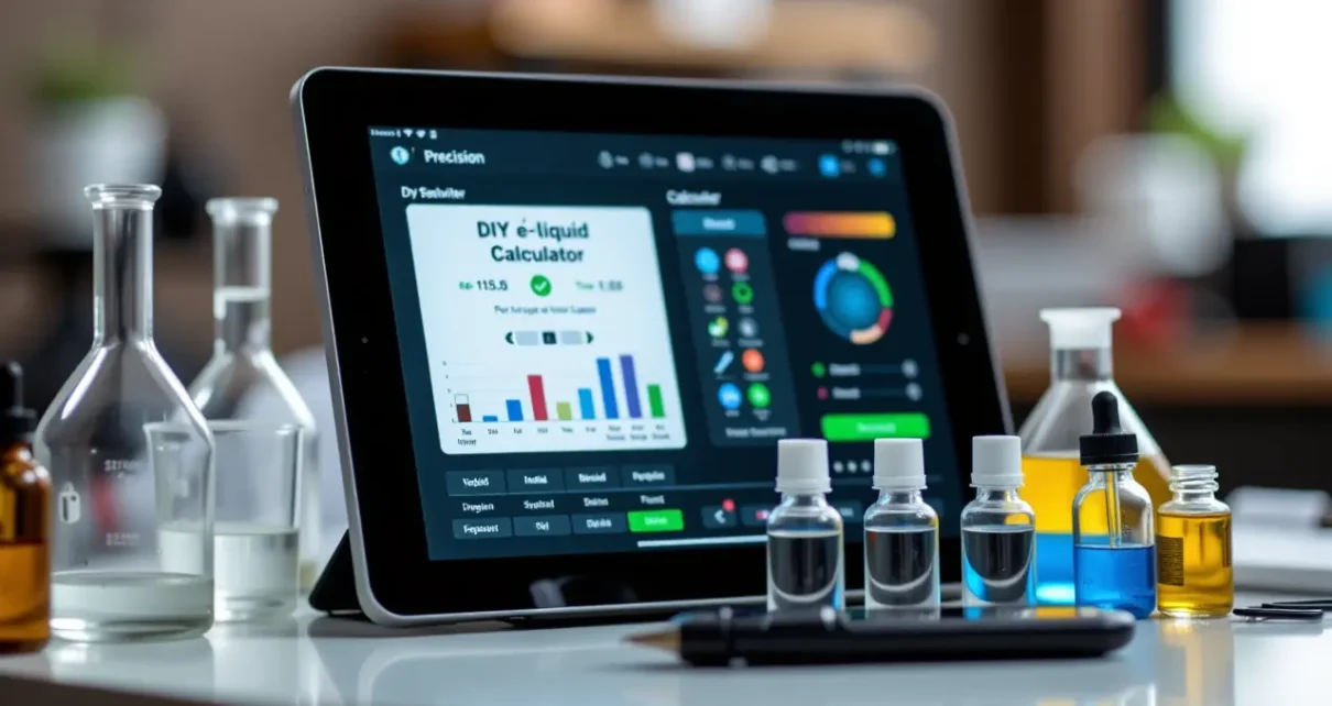 Kalkulator Liquidu DIY: Precyzyjne Obliczenia dla Twojego E-papierosa 1 Kalkulator liquidu DIY do precyzyjnego mieszania własnych płynów do e-papierosa w domu.