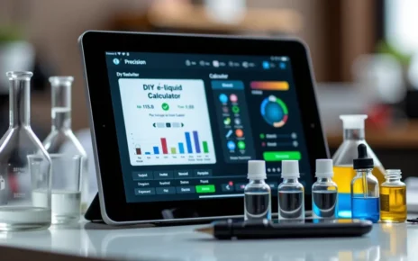Kalkulator Liquidu DIY: Precyzyjne Obliczenia dla Twojego E-papierosa 2 Kalkulator liquidu DIY do precyzyjnego mieszania własnych płynów do e-papierosa w domu.