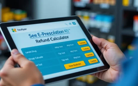 Kalkulator Refundacji Leków z E-recepty: Oblicz, Ile Zapłacisz za Swój Lek 3 Użytkownik korzysta z cyfrowego kalkulatora refundacji leków e-recepta, aby sprawdzić koszty.