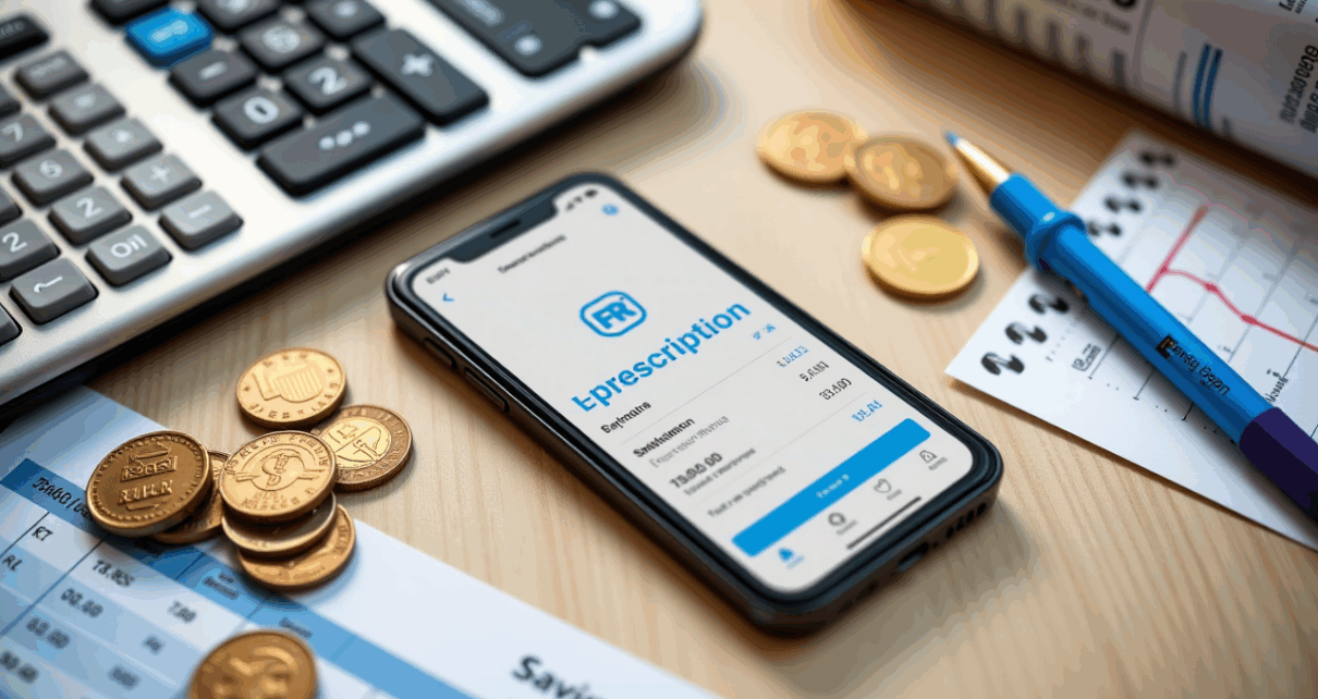 Kobieta zamawia e-receptę online, korzystając z laptopa. Symbolizuje szybkie i bezpieczne rozwiązanie, pomagające oszczędzić.