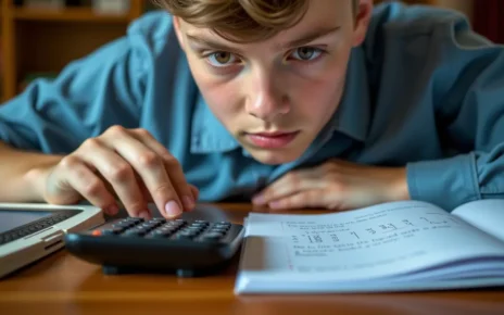 Jaki kalkulator na maturze wybrać? Zasady CKE i rekomendacje | Poradnik 2 Uczeń rozważa, jaki kalkulator na maturze wybrać, spełniając zasady CKE dotyczące dopuszczalnych modeli.