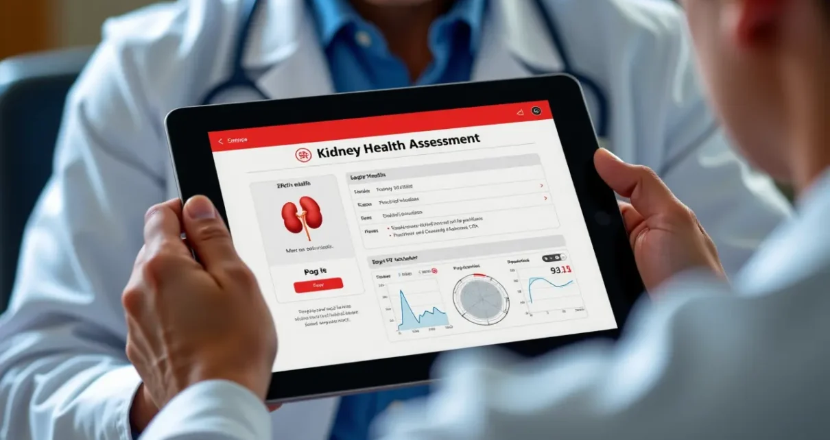 Cyfrowy kalkulator GFR online obliczający szacowaną szybkość przesączania kłębuszkowego dla zdrowia nerek.