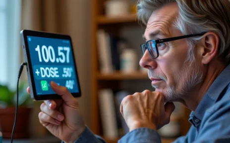 Interfejs kalkulatora dawkowania ibuprofenu, pomagający bezpiecznie obliczyć dawkę dla dzieci i dorosłych.