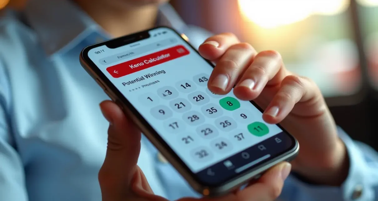 Cyfrowy kalkulator wygranych keno online wyświetlający potencjalne wyniki szybko i precyzyjnie.