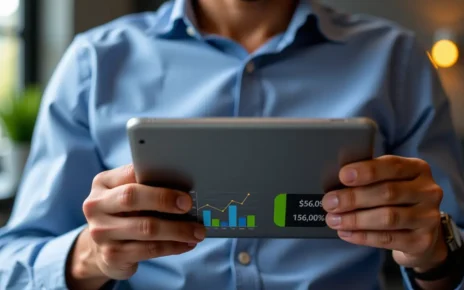 Ekran komputera z interfejsem kalkulatora nadpłaty kredytu pokazującego symulację oszczędności.