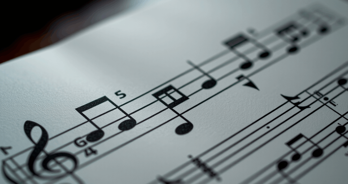 Graficzna tabela wartości nutowych przedstawiająca różne długości dźwięków dla początkujących muzyków.