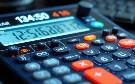 Elegancki interfejs kalkulatora Google online wyświetlający szybkie obliczenia matematyczne i konwersje jednostek.