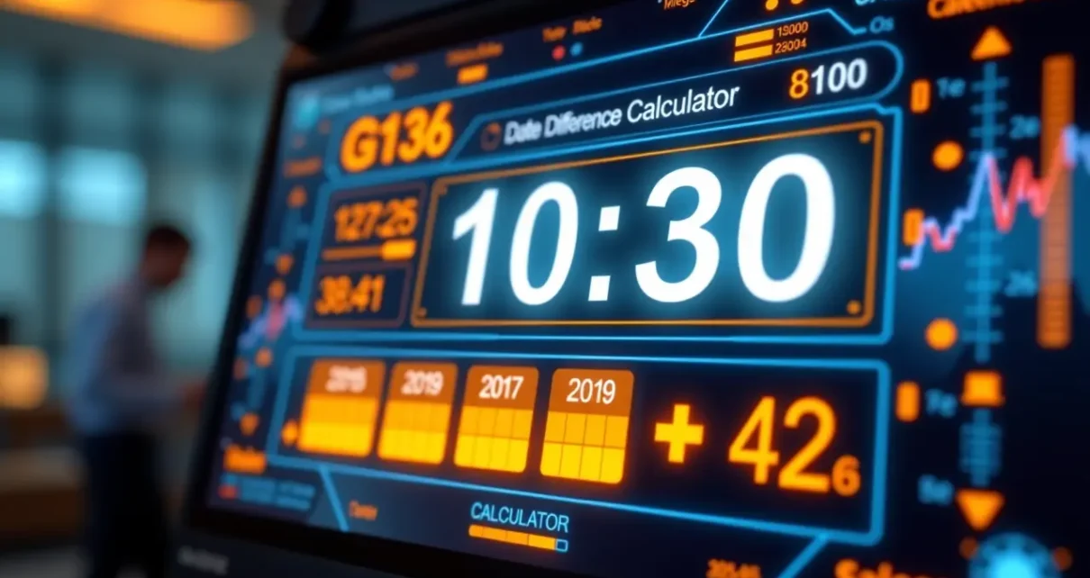 Kalkulator Dni Pomiędzy Datami Online | Obliczanie Różnicy Dat Precyzyjnie | Moja Firma 1 Interfejs online prezentujący kalkulator dni pomiędzy datami dla precyzyjnego obliczania różnicy.