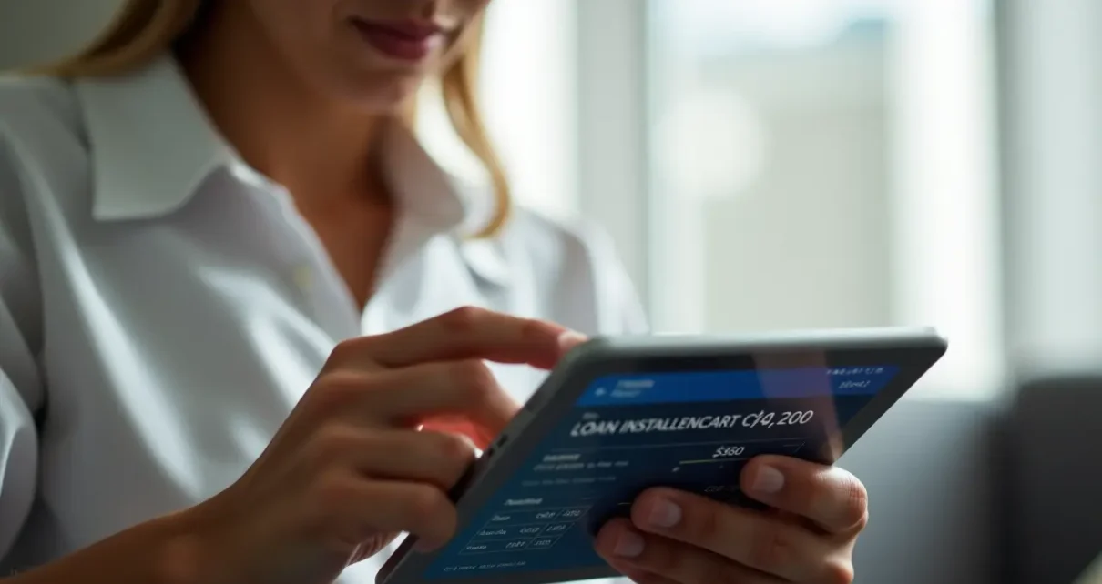 ING kalkulator rat pożyczki na ekranie komputera. Szybka symulacja spłaty pożyczki gotówkowej online.