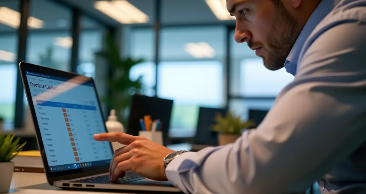 Kalkulator nadgodzin online do precyzyjnego obliczania wynagrodzenia za dodatkowe godziny pracy.