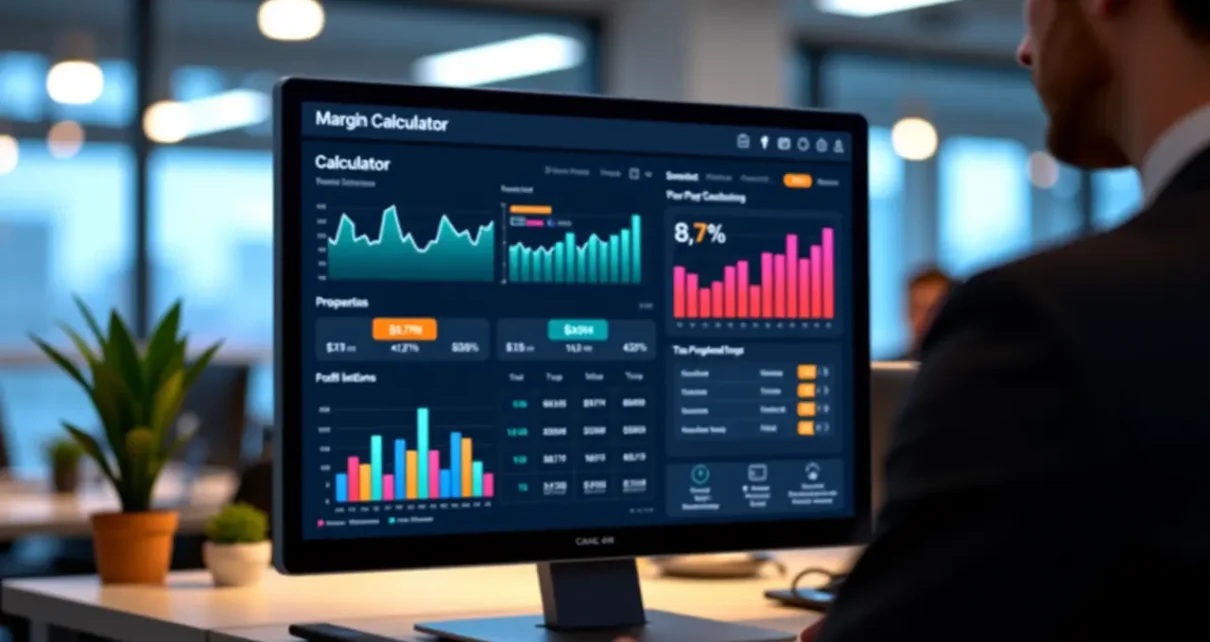 Kalkulator Marży Brutto Online | Szybkie Obliczanie Rentowności i Zysku 1 Interfejs online kalkulatora marży brutto, prezentujący obliczenia rentowności oraz szybki zysk firmy.