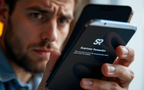 Typowe oszustwa na Blika: Jak się chronić i co robić po wyłudzeniu? 1 Ilustracja przedstawiająca telefon z Blikiem oraz symbole cyberbezpieczeństwa chroniące przed typowe oszustwa na Blika.