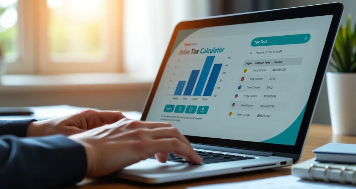 Kalkulator PIT 2023: Szybkie i Precyzyjne Rozliczenie Online 1 Cyfrowy interfejs online przedstawiający kalkulator PIT 2023 do szybkiego i precyzyjnego rozliczenia podatkowego.