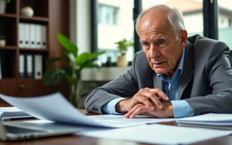 Dokumenty finansowe i kalkulator symbolizujące waloryzację kapitału początkowego oraz planowanie emerytalne.