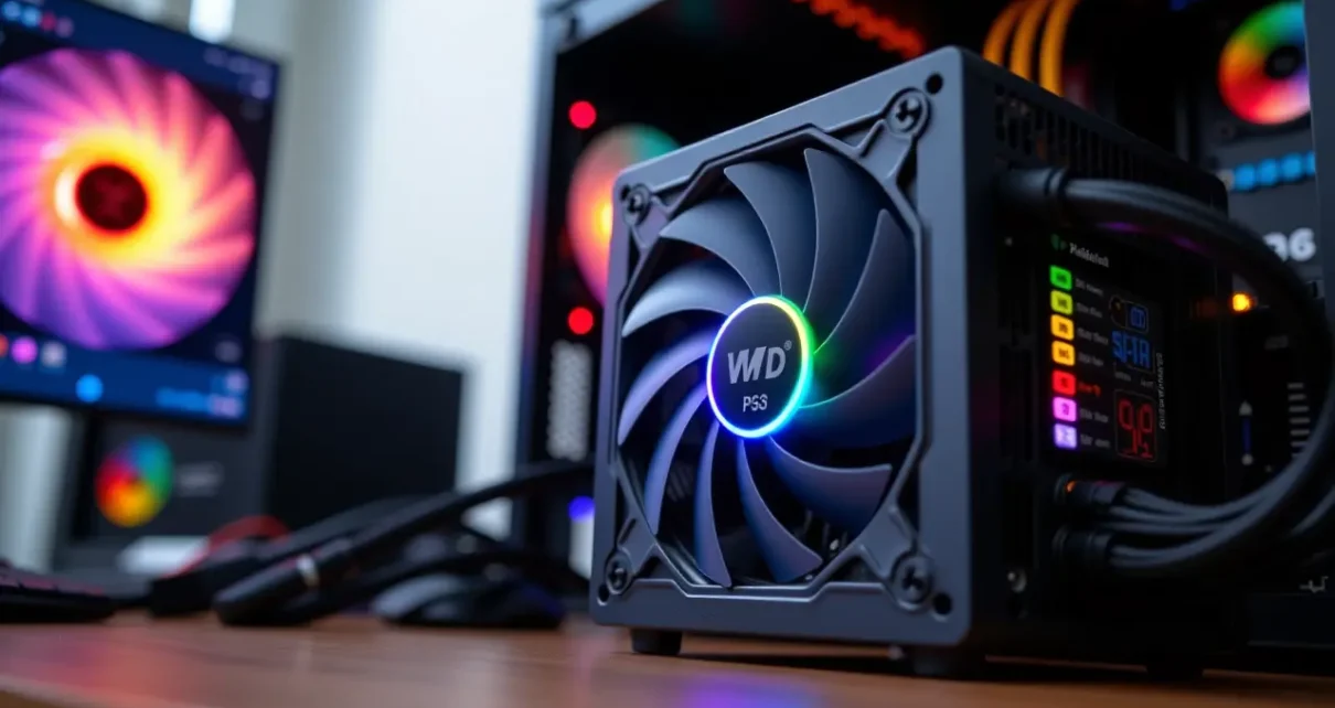 Interfejs kalkulatora mocy zasilacza do komputera prezentujący komponenty oraz rekomendacje doboru PSU.