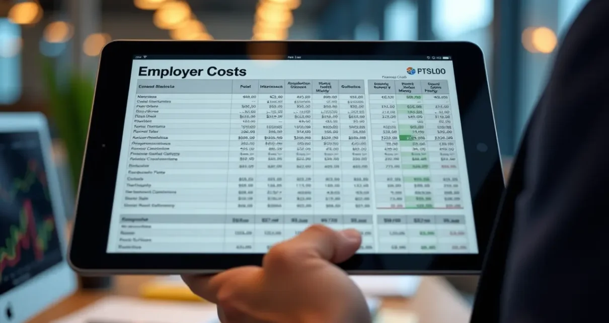 Kalkulator Wynagrodzeń 2023 Koszty Pracodawcy: Pełne Rozliczenie 1 Kalkulator wynagrodzeń 2023 koszty pracodawcy na ekranie monitora, wyświetlający szczegółowe rozliczenie finansowe.