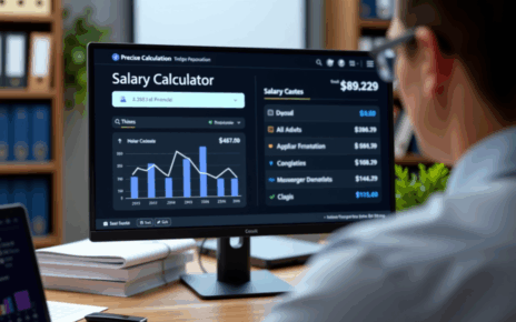 Kalkulator Wynagrodzeń Gofin Netto-Brutto – Precyzyjne Obliczanie Pensji 1 Interfejs kalkulatora wynagrodzeń Gofin wyświetlający precyzyjne obliczenia pensji netto-brutto.