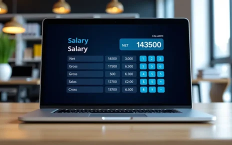 Kalkulator płac od lipca 2022, pokazujący wynagrodzenie netto/brutto po Polskim Ładzie.