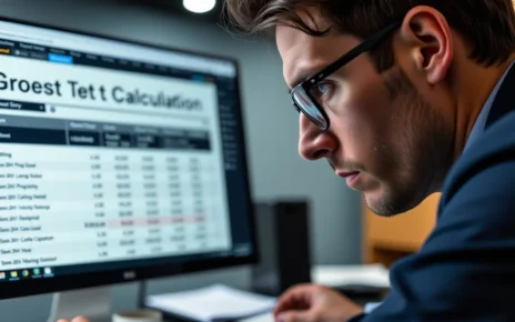 Interaktywny kalkulator brutto netto 2023 wyświetlający precyzyjne obliczenia wynagrodzenia dla pracownika.