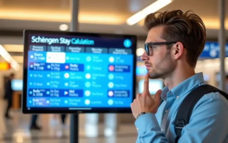 Kalkulator Dni Schengen 90/180: Oblicz Swój Dopuszczalny Okres Pobytu Bez Stresu 2 Interaktywny kalkulator dni Schengen pomagający w łatwym obliczaniu dopuszczalnego okresu pobytu 90/180.