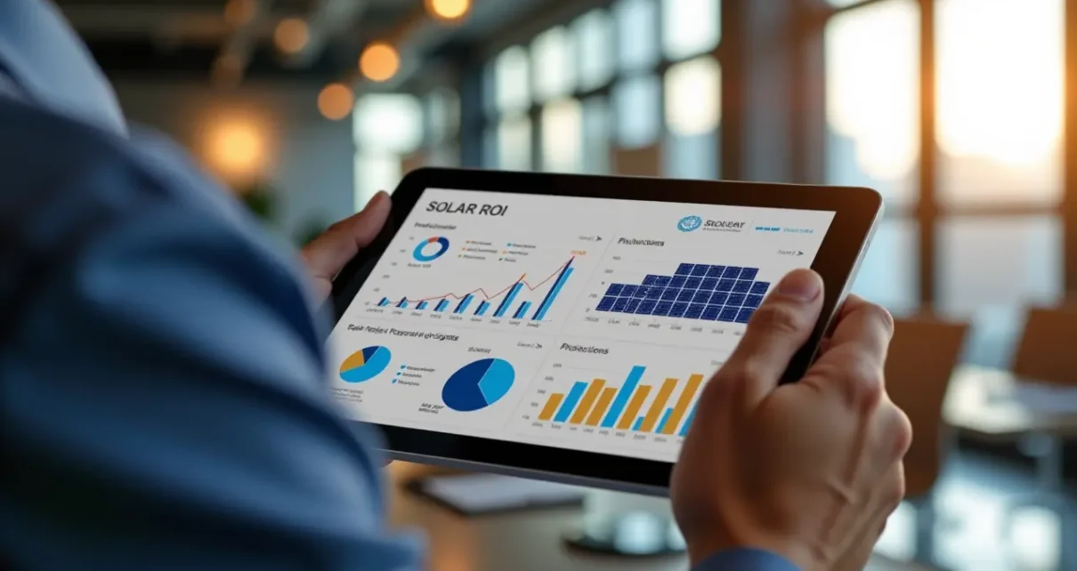 Kalkulator Opłacalności Fotowoltaiki: Oblicz Zwrot z Inwestycji w OZE 1 Osoba analizująca dane na ekranie komputera, wykorzystująca kalkulator opłacalności fotowoltaiki do oceny zwrotu z inwestycji w OZE.