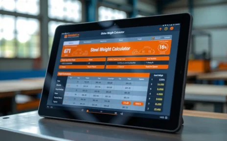Kalkulator Wagi Stali Online – Precyzyjne Obliczenia Profili, Blach i Rur 2 Nowoczesny kalkulator wagi stali online do precyzyjnych obliczeń profili, blach i rur.