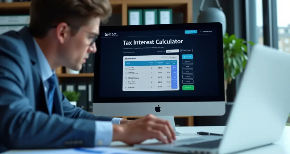 Interaktywny gofin kalkulator odsetek podatkowych online do szybkiego obliczania zaległości za zwłokę.