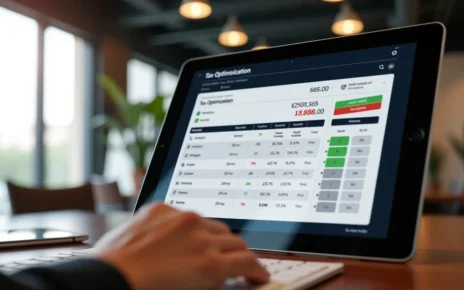 Interfejs cyfrowy kalkulatora wyboru formy opodatkowania 2024 dla JDG, optymalizacja podatków i składek ZUS.