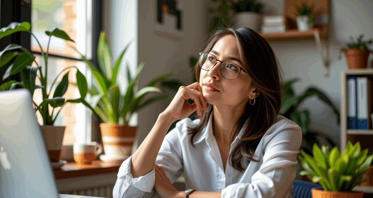 Nauczycielka relaksująca się, symbolizująca przysługujący urlop zdrowotny dla nauczyciela po długotrwałej pracy w szkole.