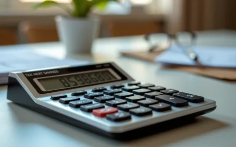 Ulga Termomodernizacyjna Kalkulator: Oblicz, Ile Możesz Odliczyć od Podatku! 3 Ekran komputera z interfejsem dla ulga termomodernizacyjna kalkulator, obliczający oszczędności podatkowe.