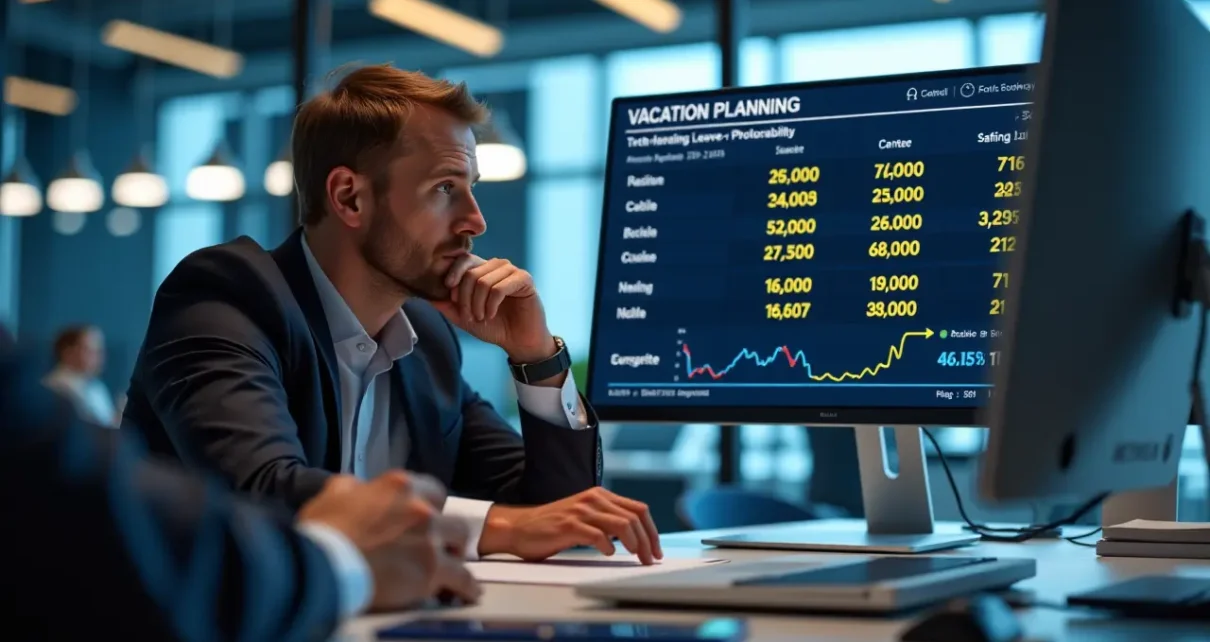 Interaktywny kalkulator wymiaru urlopu wypoczynkowego, pomagający pracownikom precyzyjnie obliczyć przysługujące dni wolne.